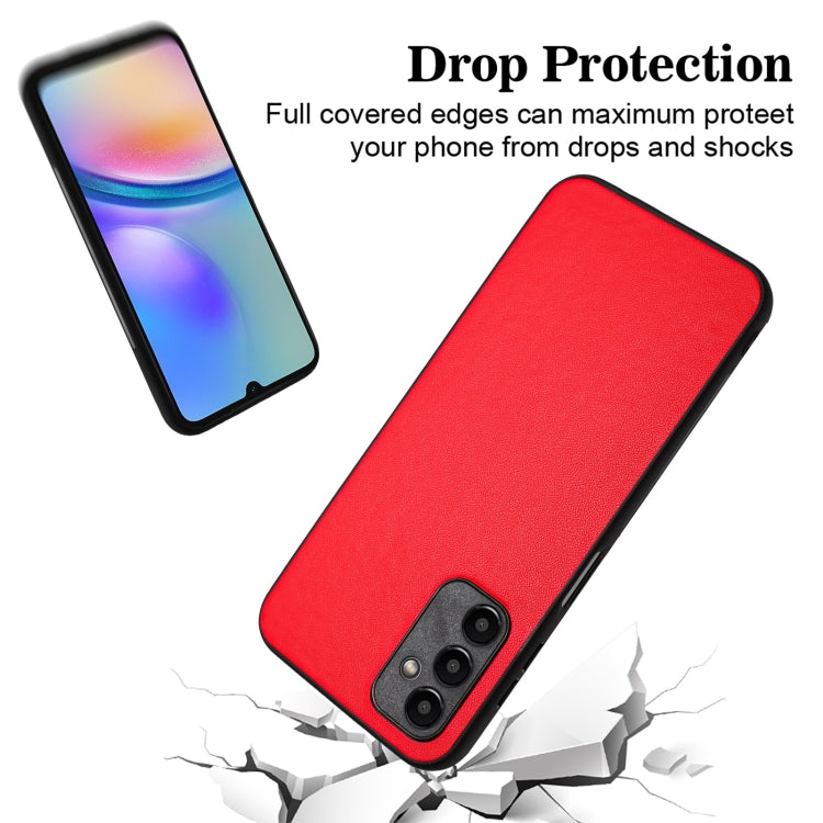 For Samsung Galaxy A05s 4G Global R20 Leather Pattern Phone Single Case