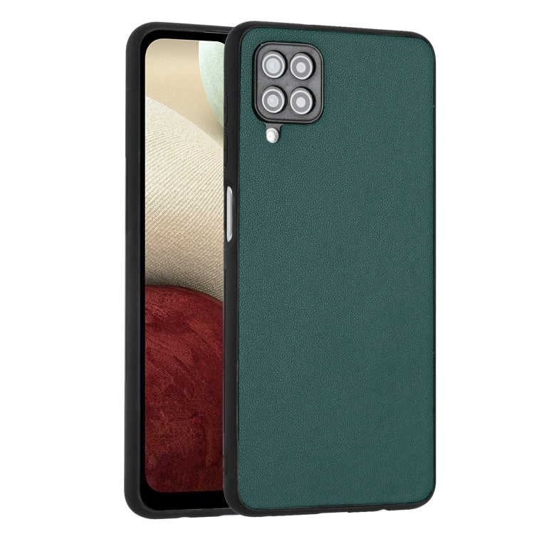 For Samsung Galaxy A12 R20 Leather Pattern Phone Single Case