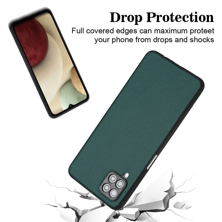 For Samsung Galaxy A12 R20 Leather Pattern Phone Single Case