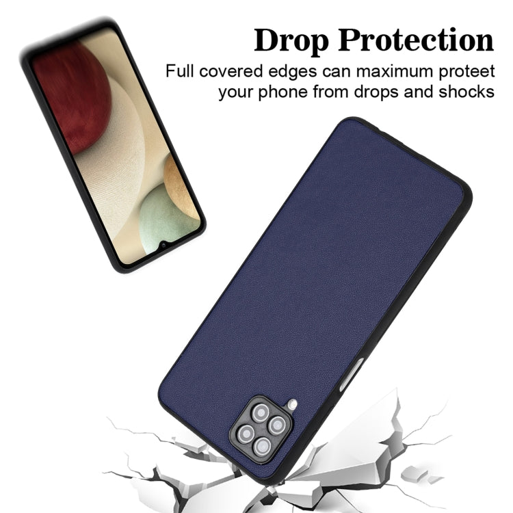 For Samsung Galaxy A12 R20 Leather Pattern Phone Single Case
