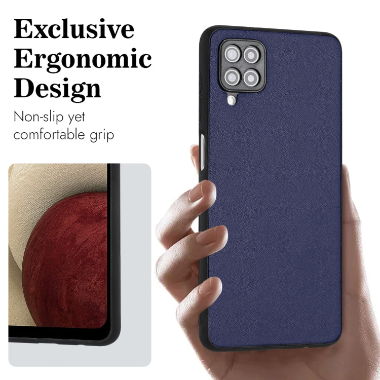 For Samsung Galaxy A12 R20 Leather Pattern Phone Single Case