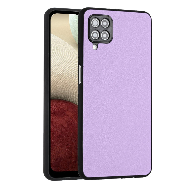 For Samsung Galaxy A12 R20 Leather Pattern Phone Single Case