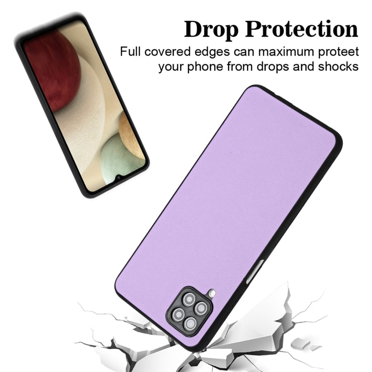 For Samsung Galaxy A12 R20 Leather Pattern Phone Single Case