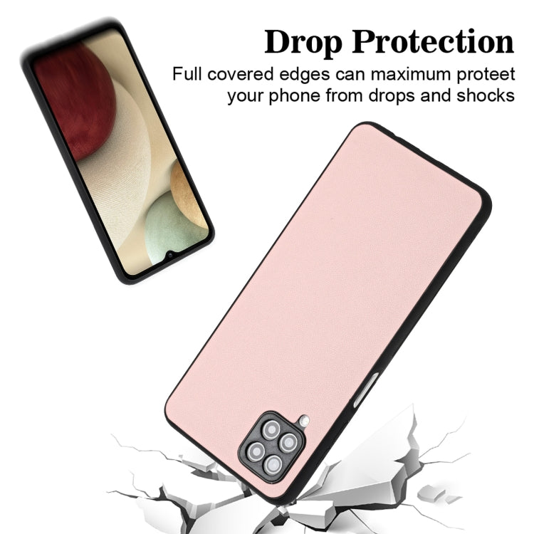 For Samsung Galaxy A12 R20 Leather Pattern Phone Single Case