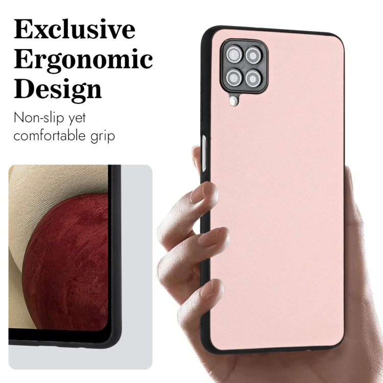 For Samsung Galaxy A12 R20 Leather Pattern Phone Single Case