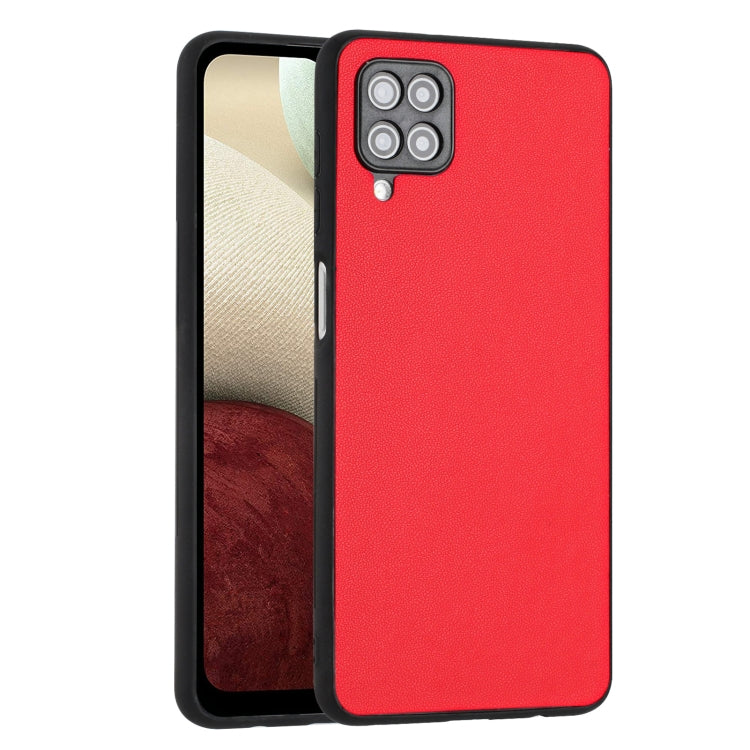For Samsung Galaxy A12 R20 Leather Pattern Phone Single Case
