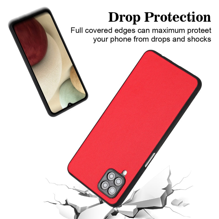 For Samsung Galaxy A12 R20 Leather Pattern Phone Single Case