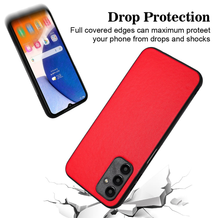 For Samsung Galaxy A15 4G Global R20 Leather Pattern Phone Single Case