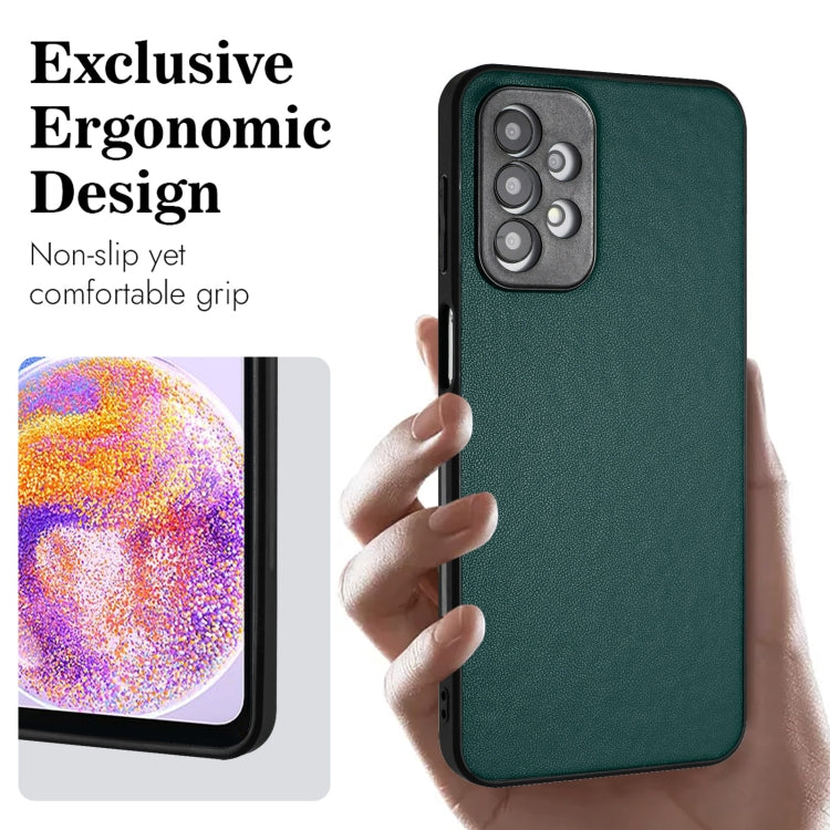 For Samsung Galaxy A23 165.4mm R20 Leather Pattern Phone Single Case