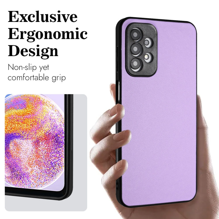 For Samsung Galaxy A23 165.4mm R20 Leather Pattern Phone Single Case
