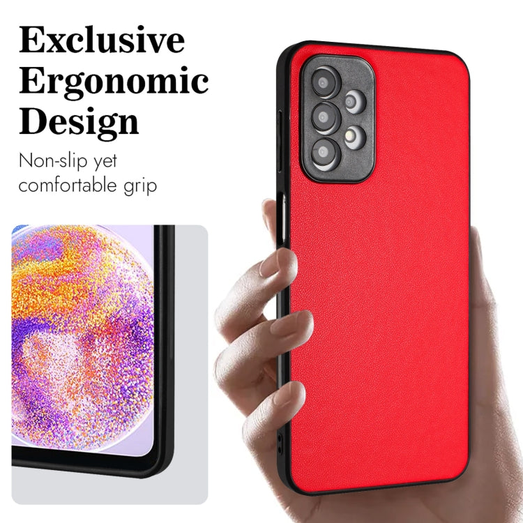For Samsung Galaxy A23 165.4mm R20 Leather Pattern Phone Single Case