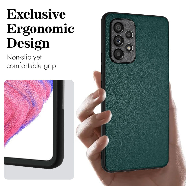 For Samsung Galaxy A52 5G R20 Leather Pattern Phone Single Case