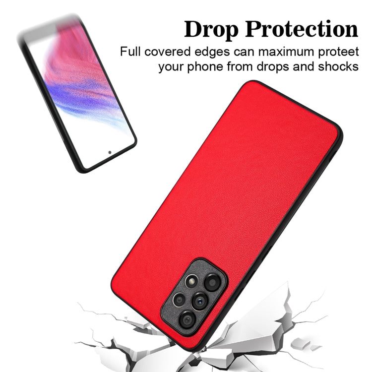 For Samsung Galaxy A52 5G R20 Leather Pattern Phone Single Case