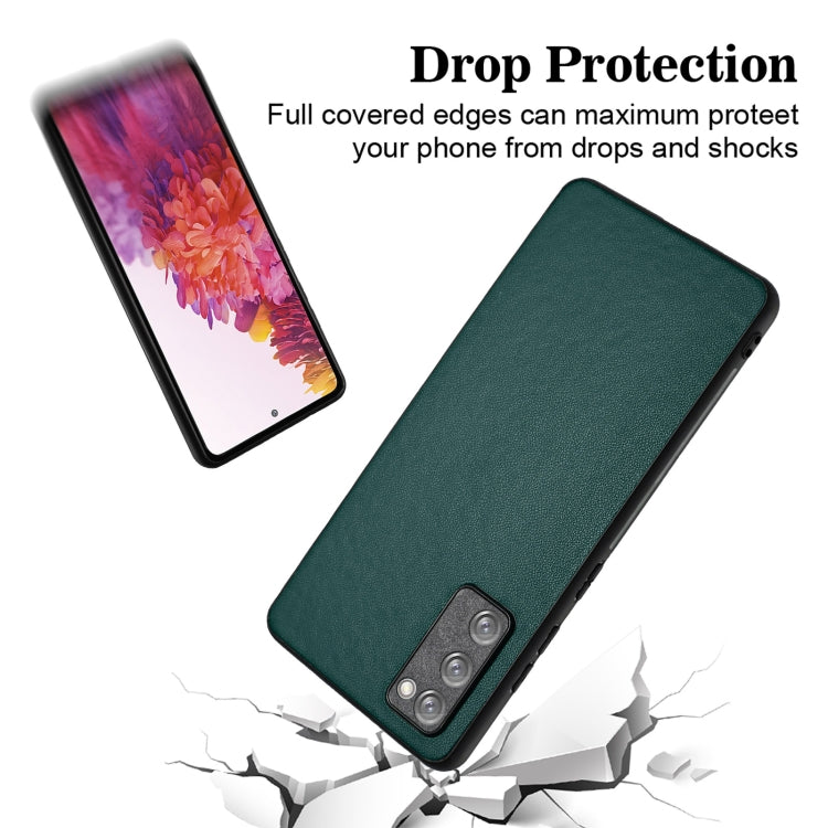 For Samsung Galaxy S20 FE R20 Leather Pattern Phone Single Case