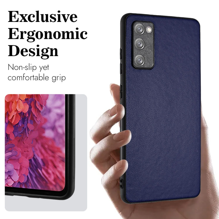 For Samsung Galaxy S20 FE R20 Leather Pattern Phone Single Case