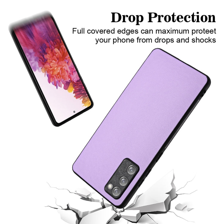 For Samsung Galaxy S20 FE R20 Leather Pattern Phone Single Case