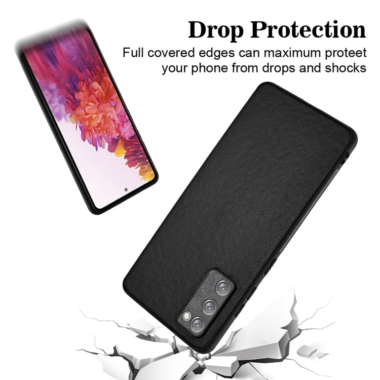 For Samsung Galaxy S20 FE R20 Leather Pattern Phone Single Case