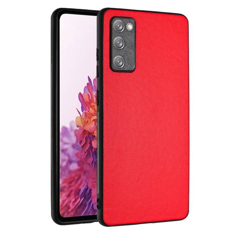 For Samsung Galaxy S20 FE R20 Leather Pattern Phone Single Case