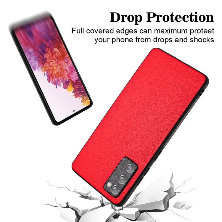 For Samsung Galaxy S20 FE R20 Leather Pattern Phone Single Case