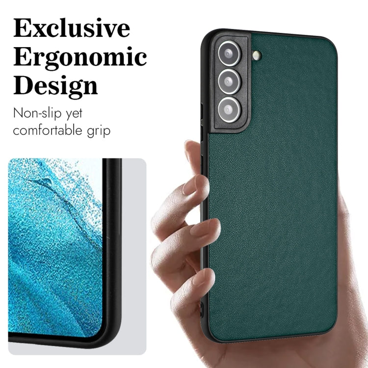For Samsung Galaxy S21 FE 5G R20 Leather Pattern Phone Single Case