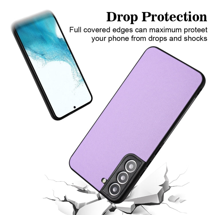 For Samsung Galaxy S21 FE 5G R20 Leather Pattern Phone Single Case