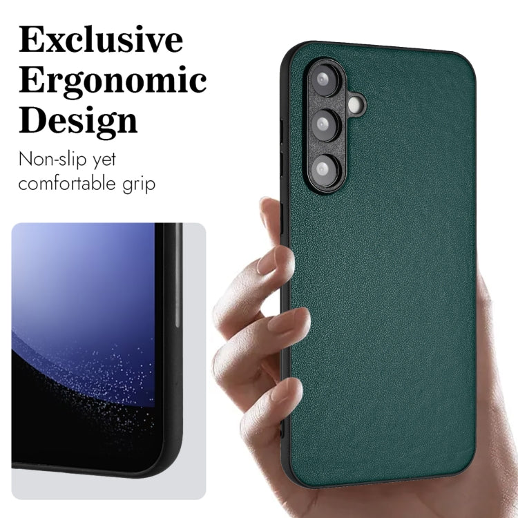 For Samsung Galaxy S23 FE 5G R20 Leather Pattern Phone Single Case