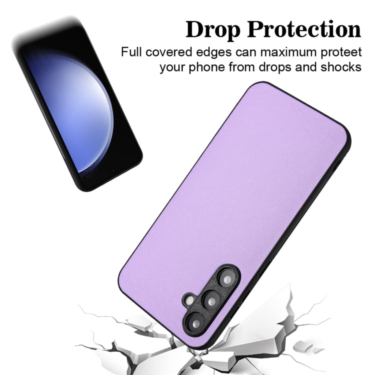 For Samsung Galaxy S23 FE 5G R20 Leather Pattern Phone Single Case