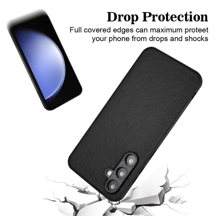 For Samsung Galaxy S23 FE 5G R20 Leather Pattern Phone Single Case
