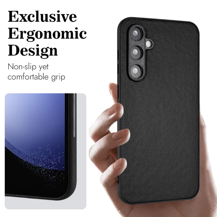 For Samsung Galaxy S23 FE 5G R20 Leather Pattern Phone Single Case