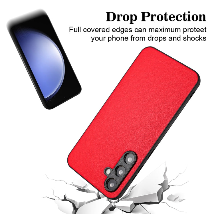 For Samsung Galaxy S23 FE 5G R20 Leather Pattern Phone Single Case