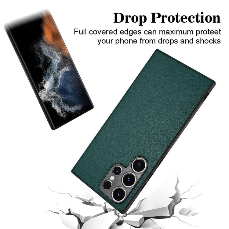 For Samsung Galaxy S23 Ultra 5G R20 Leather Pattern Phone Single Case