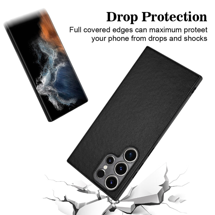 For Samsung Galaxy S23 Ultra 5G R20 Leather Pattern Phone Single Case