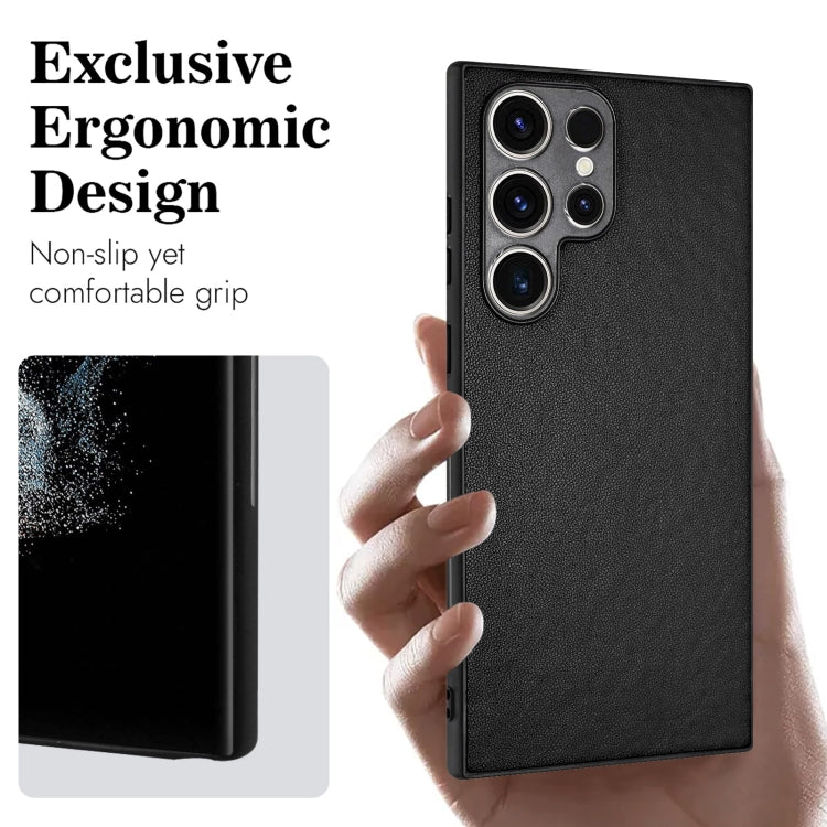 For Samsung Galaxy S23 Ultra 5G R20 Leather Pattern Phone Single Case