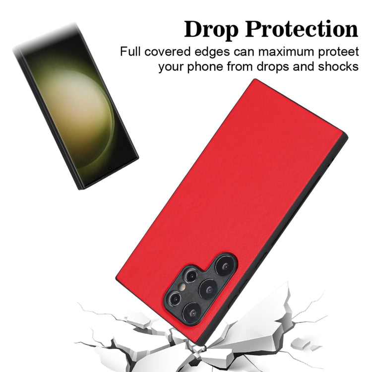 For Samsung Galaxy S24 Ultra 5G R20 Leather Pattern Phone Single Case