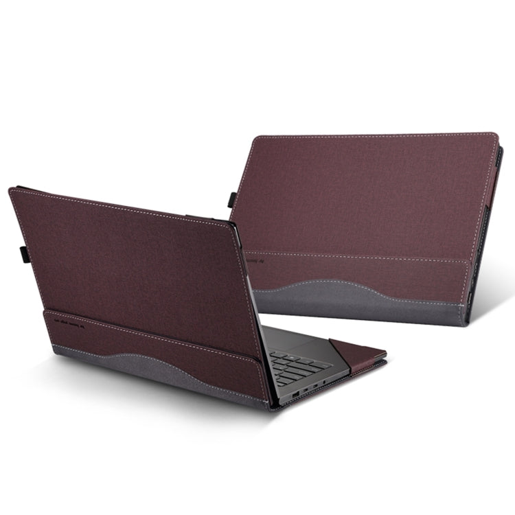 For HP Pavilion 14-ey Leather Laptop Shockproof Protective Case