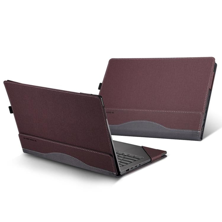 For HP OmniBook 7 Flip 16 inch 16-au Leather Laptop Shockproof Protective Case
