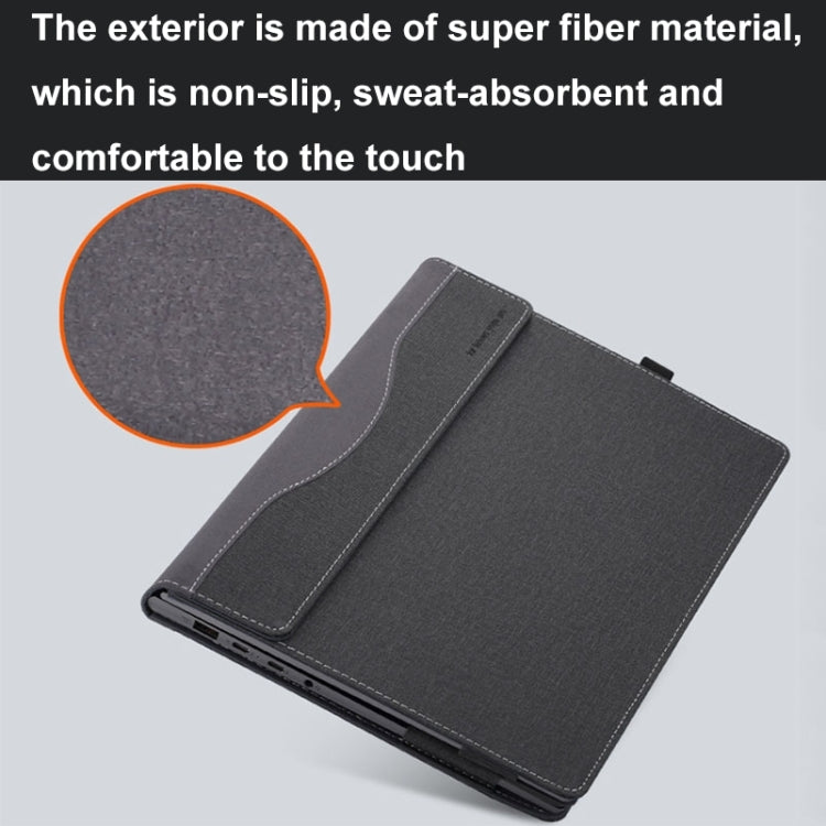 For HP Envy X360 14 inch 14-fa 2024 Leather Laptop Shockproof Protective Case