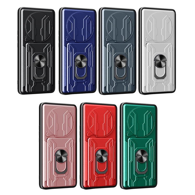 For Honor X9b Sliding Camshield TPU+PC Phone Case with Card Slot