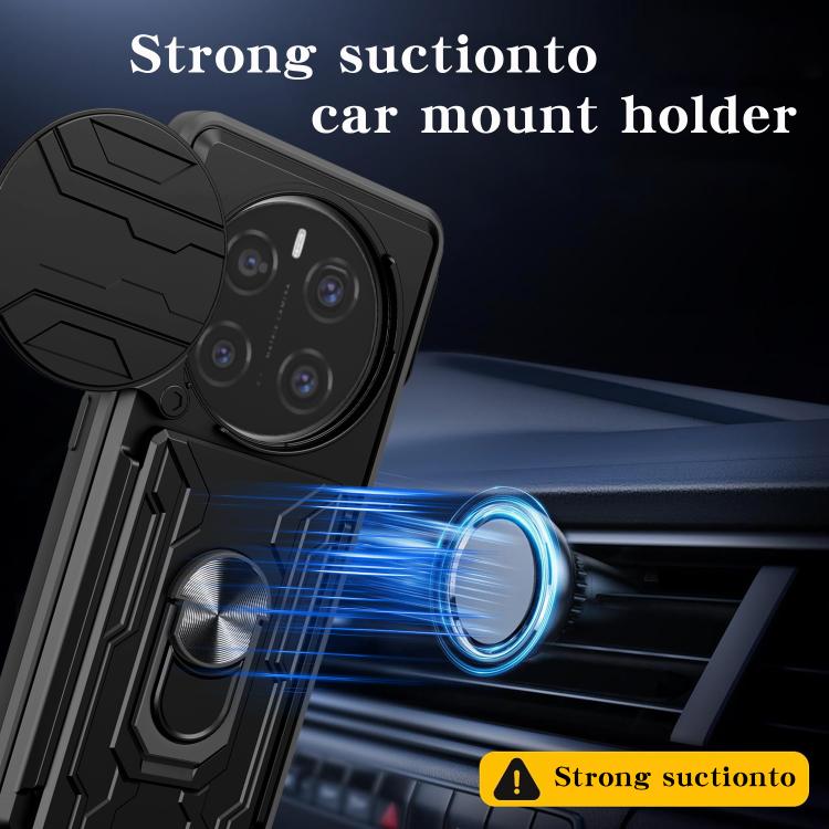 For Honor Magic7 Pro Sliding Camshield TPU+PC Phone Case with Card Slot