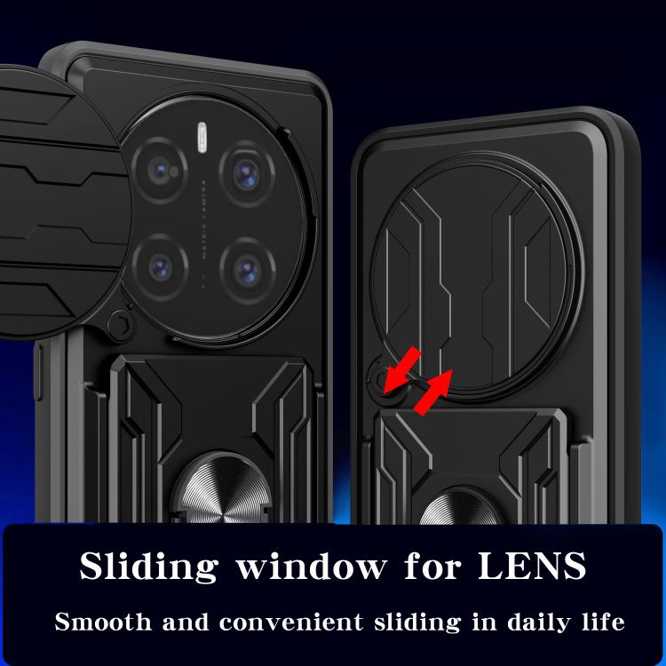 For Honor Magic7 Pro Sliding Camshield TPU+PC Phone Case with Card Slot