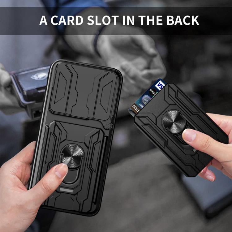 For Honor 400 Smart / X7d 5G Sliding Camshield TPU+PC Phone Case with Card Slot