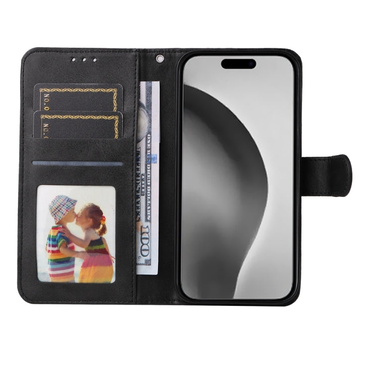 For iPhone 16 Pro Max Classic Calf Texture Flip Leather Phone Case