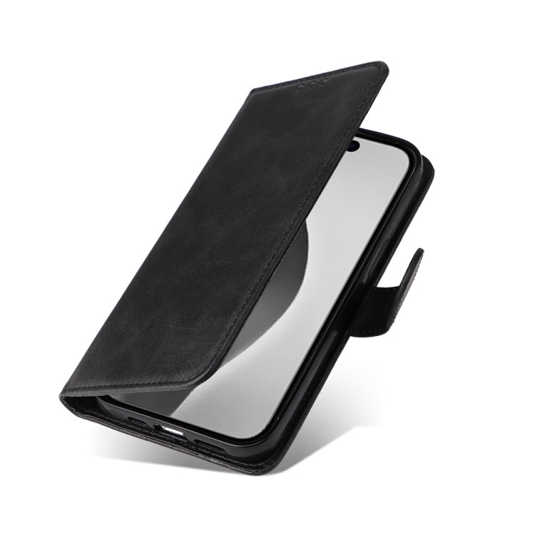For iPhone 16 Pro Max Classic Calf Texture Flip Leather Phone Case