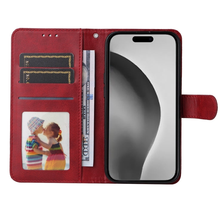 For iPhone 16 Pro Max Classic Calf Texture Flip Leather Phone Case