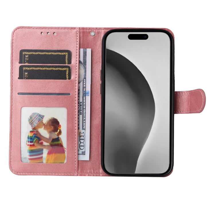 For iPhone 16 Pro Max Classic Calf Texture Flip Leather Phone Case