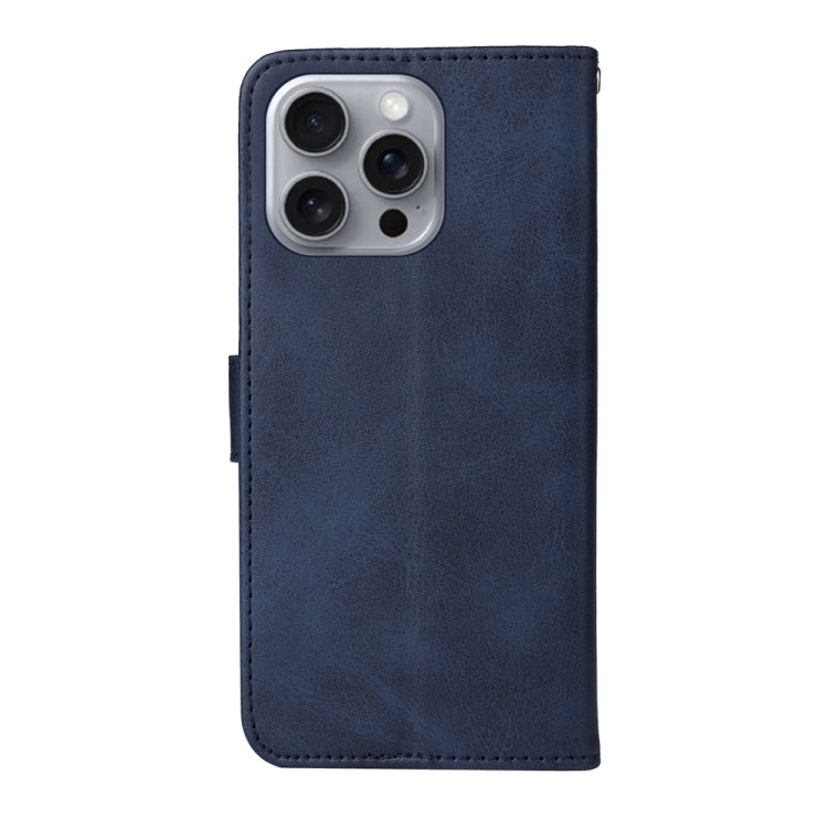 For iPhone 16 Pro Max Classic Calf Texture Flip Leather Phone Case