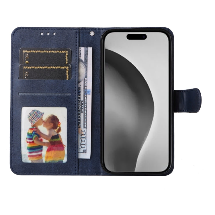For iPhone 16 Pro Max Classic Calf Texture Flip Leather Phone Case