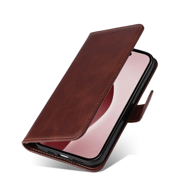 For iPhone 16 Pro Classic Calf Texture Flip Leather Phone Case