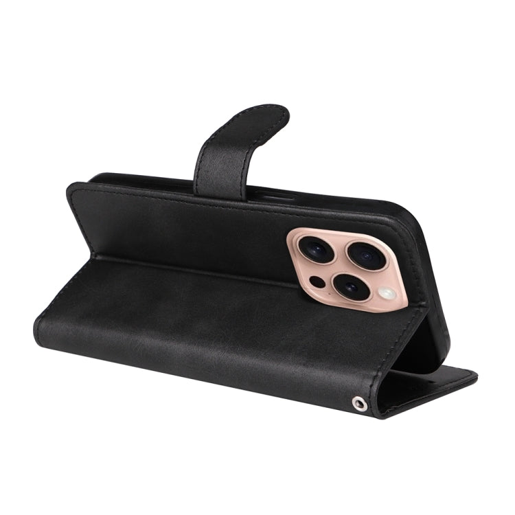 For iPhone 16 Pro Classic Calf Texture Flip Leather Phone Case