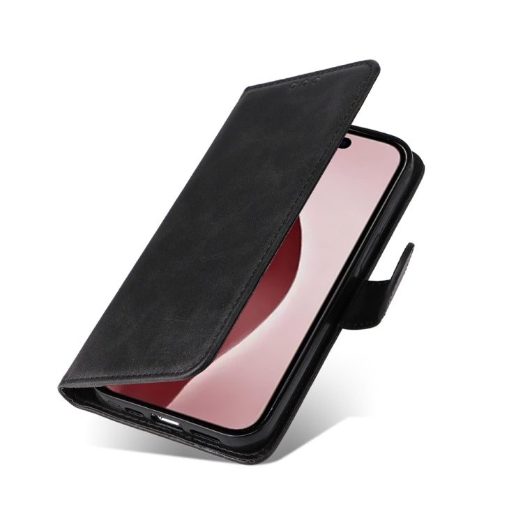 For iPhone 16 Pro Classic Calf Texture Flip Leather Phone Case
